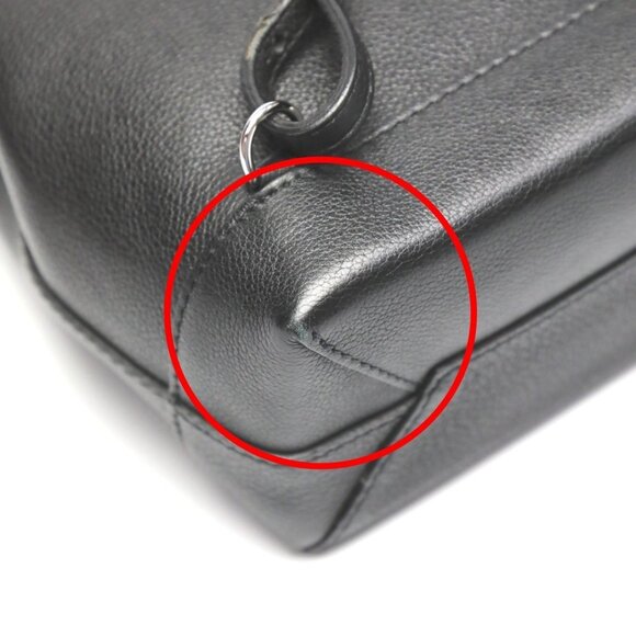 LOUIS VUITTON Black Leather Backpack - Picture 8 of 16